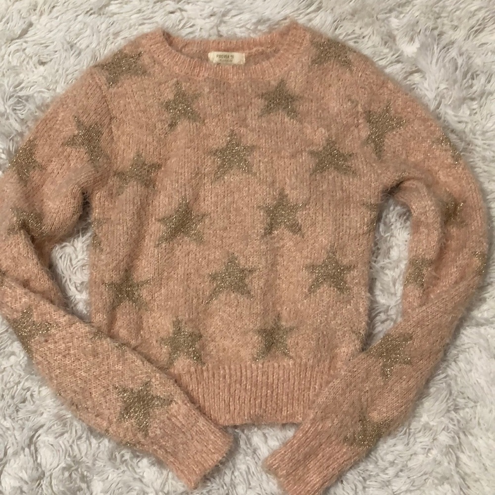 F21 - Blush pink fuzzy sweater